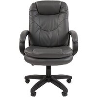 CHAIRMAN 668LT N (черный пластик/экопремиум серый) Image #2