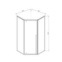 Vincea Penta VSP-3P900CL (хром/прозрачное) Image #6