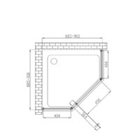Vincea Penta VSP-3P900CL (хром/прозрачное) Image #7