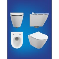 Cersanit City Smart CO DPL EO Slim (с кнопкой Twins 64117 стекло черное) Image #11