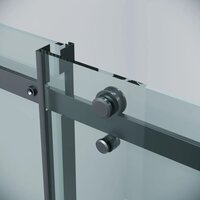 Grossman Classic 160x90x195 120.K33.04.1690.21.00 (черный матовый/стекло прозрачное) Image #5