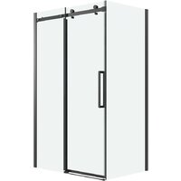 Grossman Classic 160x90x195 120.K33.04.1690.21.00 (черный матовый/стекло прозрачное) Image #1