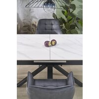 Halmar Platan 140-180/85/76 (белый мрамор/черный) Image #7