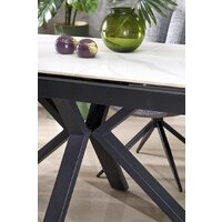 Halmar Platan 140-180/85/76 (белый мрамор/черный) Image #5