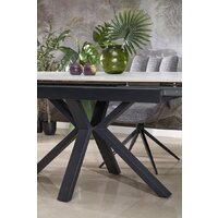 Halmar Platan 140-180/85/76 (белый мрамор/черный) Image #3