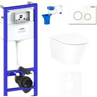 Lavinia Boho Relfix Biore Rimless 7 в 1 75110200 (белый/золотистый пластик) Image #1