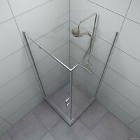 Triton Терра Хром А1 90х90 без поддона (прозрачное стекло) Image #7