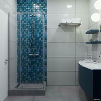 Triton Терра Хром А1 90х90 без поддона (прозрачное стекло) Image #5