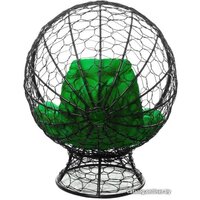 M-Group Кокос на подставке 11590404 (черный ротанг/зеленая подушка) Image #5