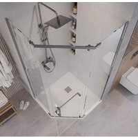 Grossman Pragma 90x90x195 302.K33.03.9090.10.00 (хром/прозрачное стекло) Image #10