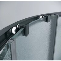 Grossman Cosmo 80x80x195 301.K33.02.8080.21.02 (черный матовый/шиншилла стекло) Image #4