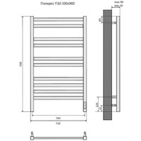 Aquatek Поларис П10 500x900 (черный муар, quick touch) Image #11