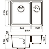 Omoikiri Kata 55-2-U WH (белый) Image #4