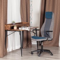 TetChair Aviator флок/ткань (синий/серый/серый) Image #14