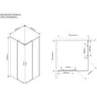 Vincea Scala VSS-2SC800CL (хром/прозрачное) Image #7