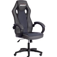 TetChair Racer (иск.кожа/ткань, металлик/серый)