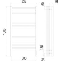 TERMINUS Аврора П12 500x1000 нп электро (хром) Image #3