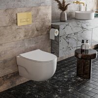 Roxen Porto в комплекте с инсталляцией StounFix Dual Fresh 6 в 1 968069 (кнопка: брашированное золото) Image #10