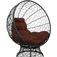 M-Group Кокос на подставке 11590405 (черный ротанг/коричневая подушка) Image #4