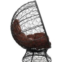 M-Group Кокос на подставке 11590405 (черный ротанг/коричневая подушка) Image #5