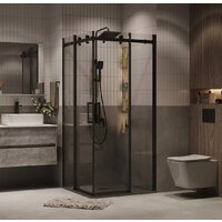 Grossman Classic 80x80x195 300.K33.04.8080.21.00 (черный матовый/прозрачное стекло) Image #17