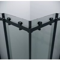 Grossman Classic 80x80x195 300.K33.04.8080.21.00 (черный матовый/прозрачное стекло) Image #14