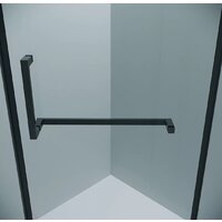 Grossman Pragma 100x100x195 302.K33.03.1010.42.00 (графит сатин/прозрачное стекло) Image #3