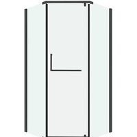 Grossman Pragma 100x100x195 302.K33.03.1010.42.00 (графит сатин/прозрачное стекло) Image #1