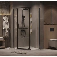 Grossman Pragma 100x100x195 302.K33.03.1010.42.00 (графит сатин/прозрачное стекло) Image #7