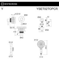 Whitecross Y YSET02TOPCR (хром) Image #3