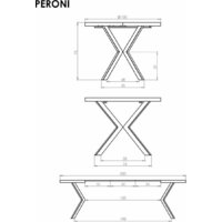 Halmar Peroni 100-250/100/75 (орех/черный) Image #11