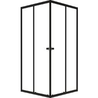 Saniteco SNT-802 Cube 90х90 без поддона (черный/прозрачное стекло)