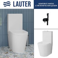 Lauter W76 P-TRAP 21122761 + гигиенический душ Mist 21TZ222MB (горизонтальный выпуск) Image #1