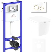 Lavinia Boho Relfix Aveo Rimless 6 в 1 75110251 (белый/золотистый пластик) Image #1