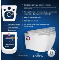 Roxen Cube Bidet One Rimless 6 в 1 StounFix Dual Fresh 569118 (кнопка: матовая) Image #15