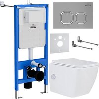 Roxen Cube Bidet One Rimless 6 в 1 StounFix Dual Fresh 569118 (кнопка: матовая) Image #1