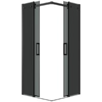 Grossman Classic 80x80x195 300.K33.04.8080.21.10 (черный матовый/тонированное стекло) Image #12