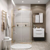 Grossman Pragma 120х100х195 120.K33.03.1210.32.00 (золото/стекло прозрачное) Image #7