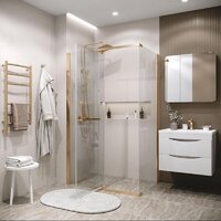 Grossman Pragma 120х100х195 120.K33.03.1210.32.00 (золото/стекло прозрачное) Image #6