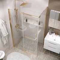 Grossman Pragma 120х100х195 120.K33.03.1210.32.00 (золото/стекло прозрачное) Image #8