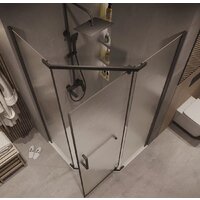 Grossman Pragma 100x100x195 302.K33.03.1010.21.02 (черный матовый/шиншилла стекло) Image #10