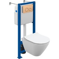 Cersanit City Smart CO DPL EO Slim (с кнопкой Twins 63524 золото матовый) Image #1