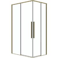 Grossman Galaxy 110x90x195 300.K33.01.1190.32.00 (золото сатин/прозрачное стекло)