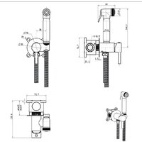 Lauter W76 P-TRAP 21122761 + гигиенический душ Jet 21TZ231CH (горизонтальный выпуск) Image #24