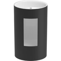 Wellsee Coquillage 23280300 (отдельностоящий, с отверстием под смеситель, цвет матовый черный/глянцевый белый) Image #3