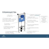 Saniteco KW-9004W в комплекте с инсталляцией + R020467 + R0121A6 Image #20