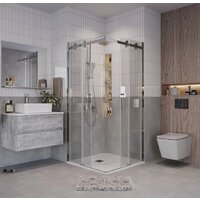 Grossman Classic 90x90x195 300.K33.04.9090.10.00 (хром/прозрачное стекло) Image #8