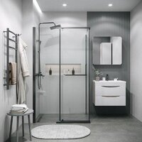 Grossman Pragma 120х100х195 120.K33.03.1210.42.00 (графит сатин/стекло прозрачное) Image #4