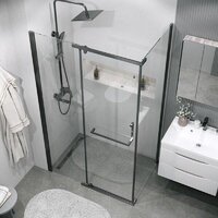 Grossman Pragma 120х100х195 120.K33.03.1210.42.00 (графит сатин/стекло прозрачное) Image #5