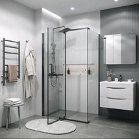 Grossman Pragma 120х100х195 120.K33.03.1210.42.00 (графит сатин/стекло прозрачное) Image #3